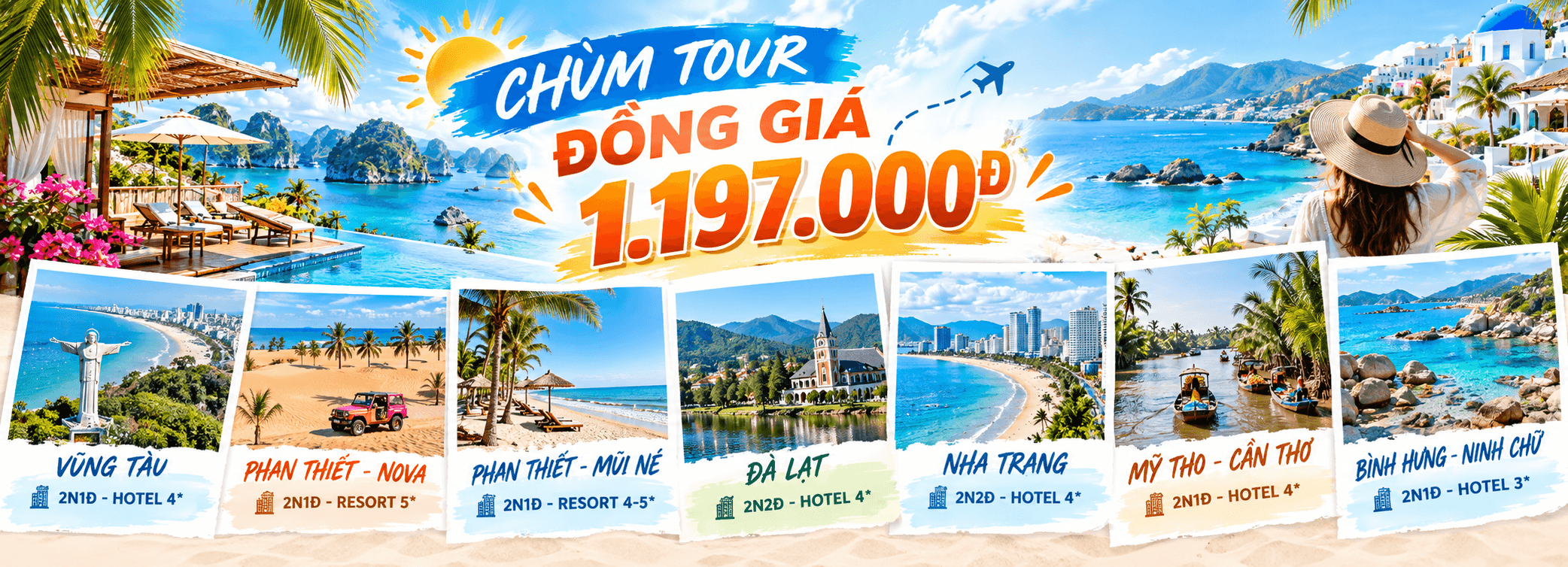 du lịch chân trời mới - chùm tour đồng giá 1.197.000đ