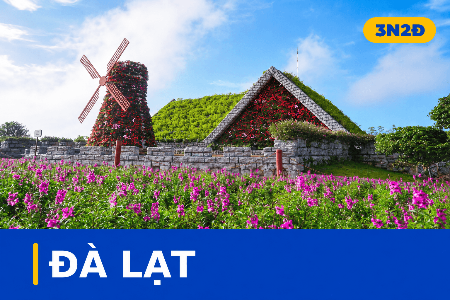 ĐÀ LẠT 3N2D - MADAGUI - PUFFY FARM - DATANLA