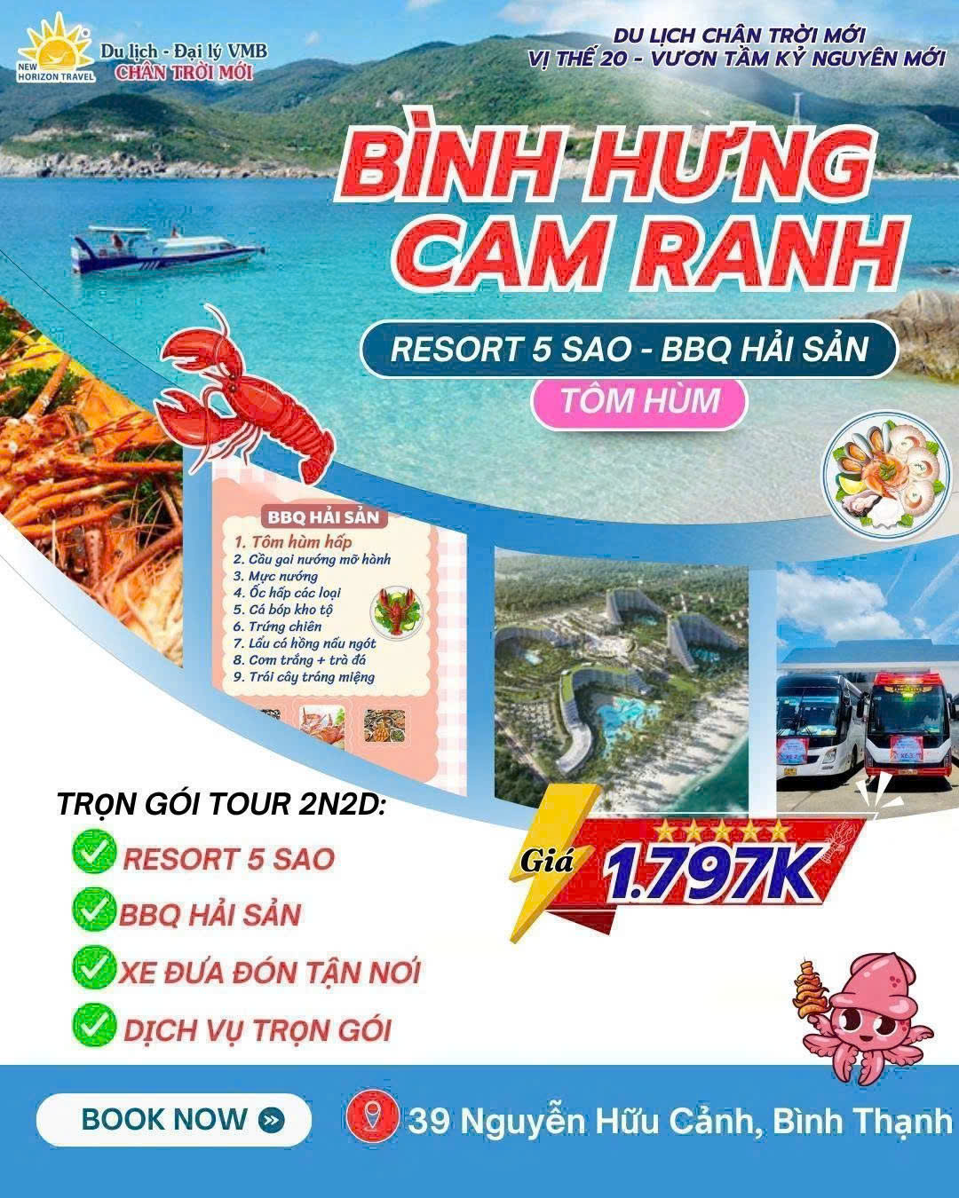 ĐẢO BÌNH HƯNG - CAM RANH RESORT 5 SAO - BBQ HẢI SẢN