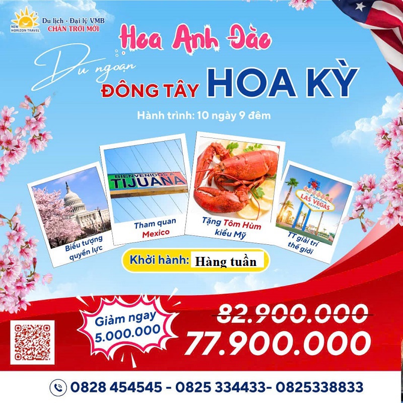 LIÊN TUYẾN ĐÔNG TÂY MỸ:NEW YORK - PHILADELPHIA - WASHINGTON D.C - LAS VEGAS - SAN DIEGO - LOS ANGELES - SAN FRANCISCO